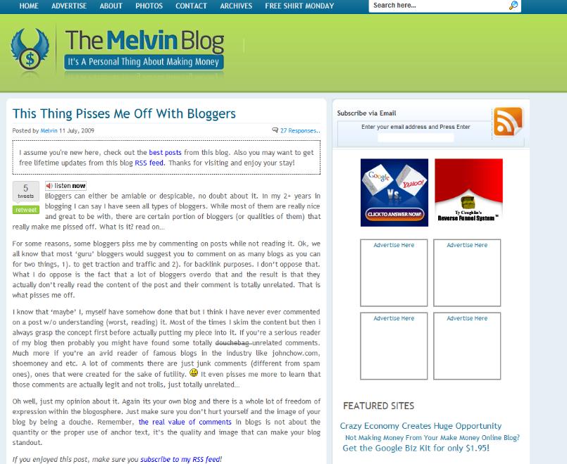 Contemplating On A Template Change